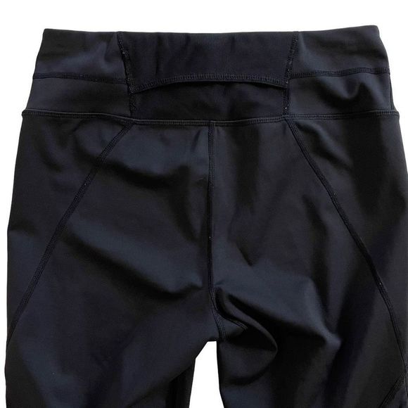 Athleta Laser Mesh Sonar Mid-Rise Capri Tight Legging Stretch Black XS - Picture 4 of 10